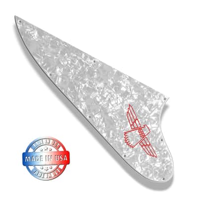 White Pearl 4 Ply Pickguard for Epiphone Thunderbird Option 1 W/ Decal Made in USA by WD image 7