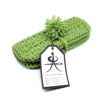 Jasmine stitch crochet dust cover for Elektron Digitakt and Digitone - Avocado image 3