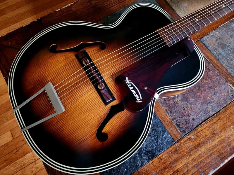 Harmony H1215 hollowbody archtop vintage '60s - sunburst image 1