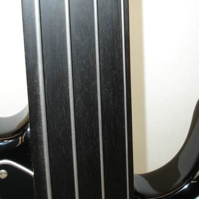 2005 Fender Tony Franklin Fretless Precision Bass, Ebony Fingerboard, Black w/ Case image 8
