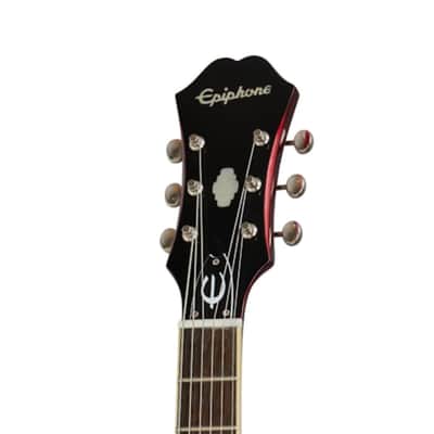 Epiphone Riviera Semi Hollow Body Electric Guitar Sparkling Burgundy image 4