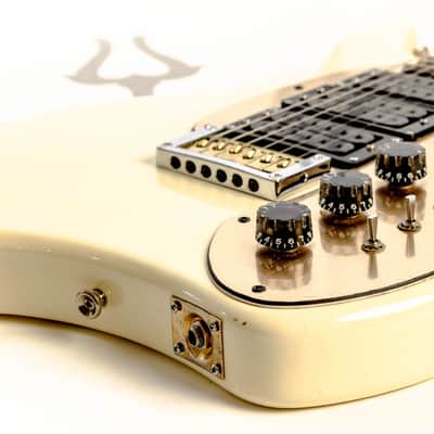 Daion Barbarian White Electric Guitar w/ Original Daion Branded Hardshell Case image 16