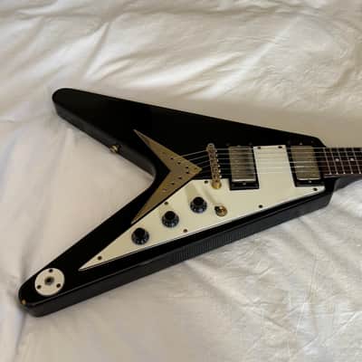 Vintage 2006 Epiphone '58 Flying V - Ebony - Made in Korea (MIK) - Free Pro Setup image 2
