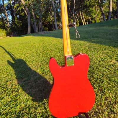 1994 Fender Telecaster MIM squier series red maple rare image 10