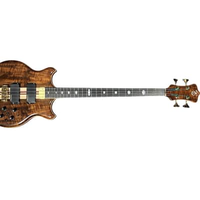 Alembic Stanley Clarke Sign Deluxe, Walnut/ Ebony / Red Side LED's 9.3 LBS *IN STOCK* image 7