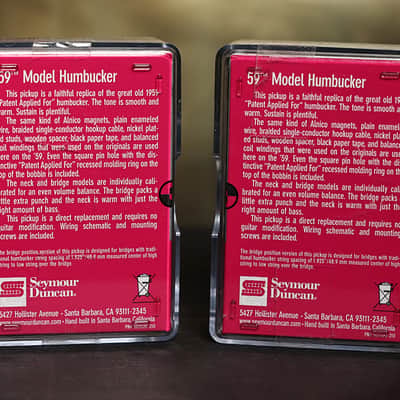 Seymour Duncan Vintage Blues Humbucker Pickup Set 4 Conductor NICKEL image 2