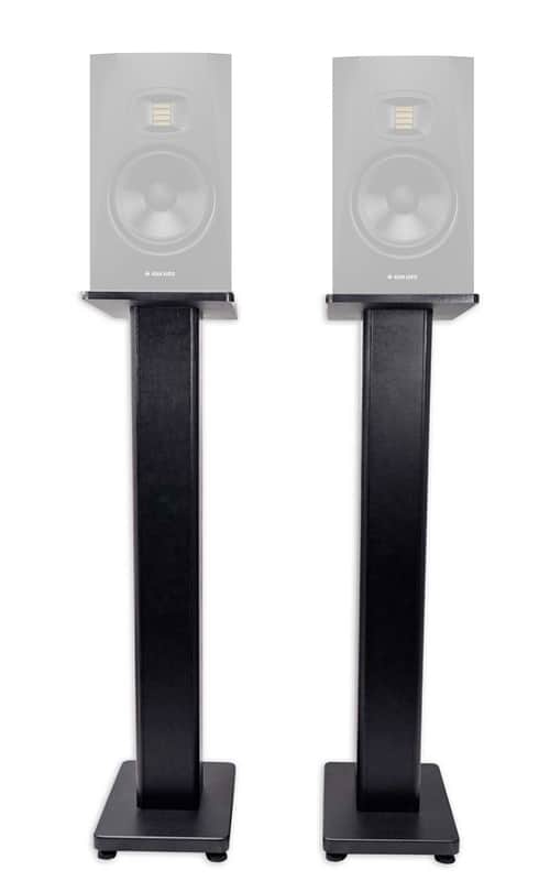 (2) Rockville 36” Studio Monitor Speaker Stands For ADAM Audio T5V Monitors image 1