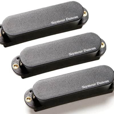 Seymour Duncan AS-1s Blackouts Singles, Set of 3 Pickups (Neck/Mid/Bridge) for Strat, Black image 1