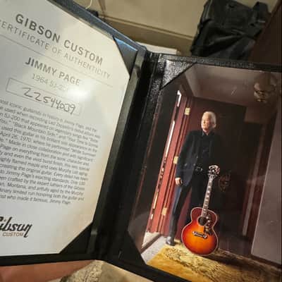 Gibson Custom Shop Jimmy Page Signature '64 SJ-200 2024 - Cherry Tea image 11