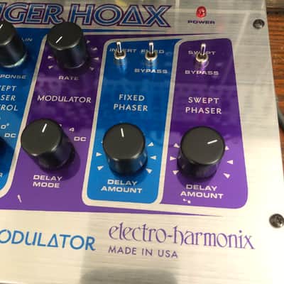 Electro-Harmonix Flanger Hoax Phaser / Flanger Modulator 2010s - Blue / Purple image 2