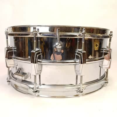 Ludwig 402 Supraphonic 6.5x14"Snare Drum Keystone Badge 7/67 Supra-Phonic 529137 image 3