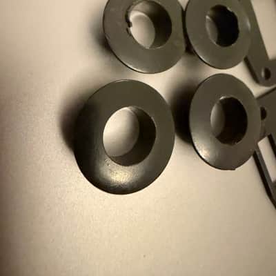 Rickenbacker 4001 & 4003 plastic tuner spacers and bushings [Set of 4] 1970s - Black image 5