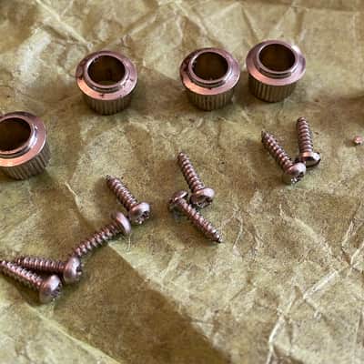 vintage FENDER 1980's parts tuners jack cup bushings screws for telecaster strat stratocaster image 8