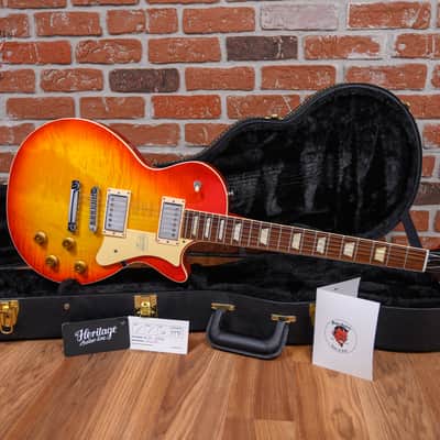 Heritage Standard H-150 Curly Maple Top Vintage Cherry Sunburst 2021 w/OHSC image 2