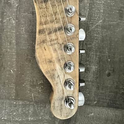 Custom Telecaster Style Guitar Tooled Alligator Leather Art Top image 13