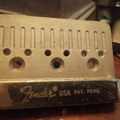 Brass Bridge fender works Stratocaster telecaster bridge 79s 80s image 1