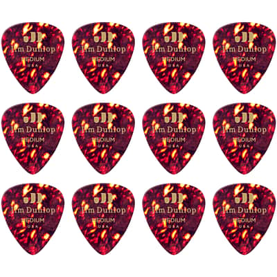 483P05MD Celluloïd Shell Marron Medium Pack de 12 Dunlop image 1