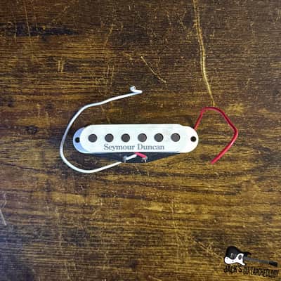 Fender MIM Stratocaster Pickup w/ Seymour Duncan Cover *USED* (2010s - White)