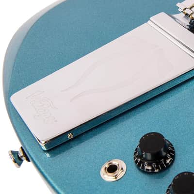 Vintage VS6V Reissued with Vintage Style Vibrato - Gun Hill Blue (VS6VGHB) image 8