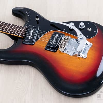 1970s Mosrite Ventures Model Vintage Electric Guitar Ash Body w/ Case, Firstman Avenger image 10
