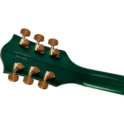 Gretsch Broadkaster Jr. LX Figured Center Block with String-Thru Bigsby GHW Tropic Aura - Semi Acoustic Guitar image 5