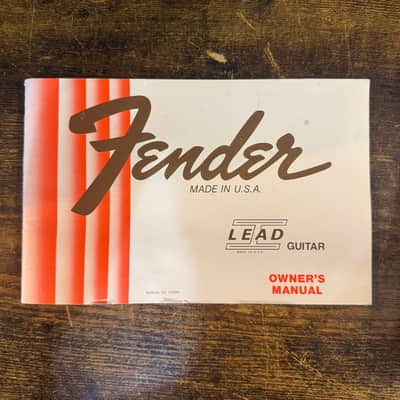 Fender Lead I Electric Guitar w/ OHSC, Candy & Art by John Moisan (1980s - Red) image 5