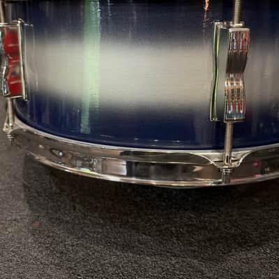 1965 Ludwig Pioneer in Blue/Silver Duco Lacquer (w/vintage case, stand, Ludwig sticks) image 7