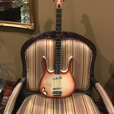 Lefty D’Anelectro Long Horn 2015 Brown Sunburst Gloss image 3