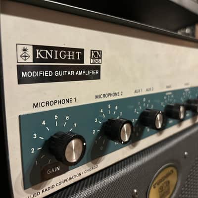 Custom combo amp: modified Knight KN3245 with custom Celestian Greenback cabinet! One of a kind killer rig image 2