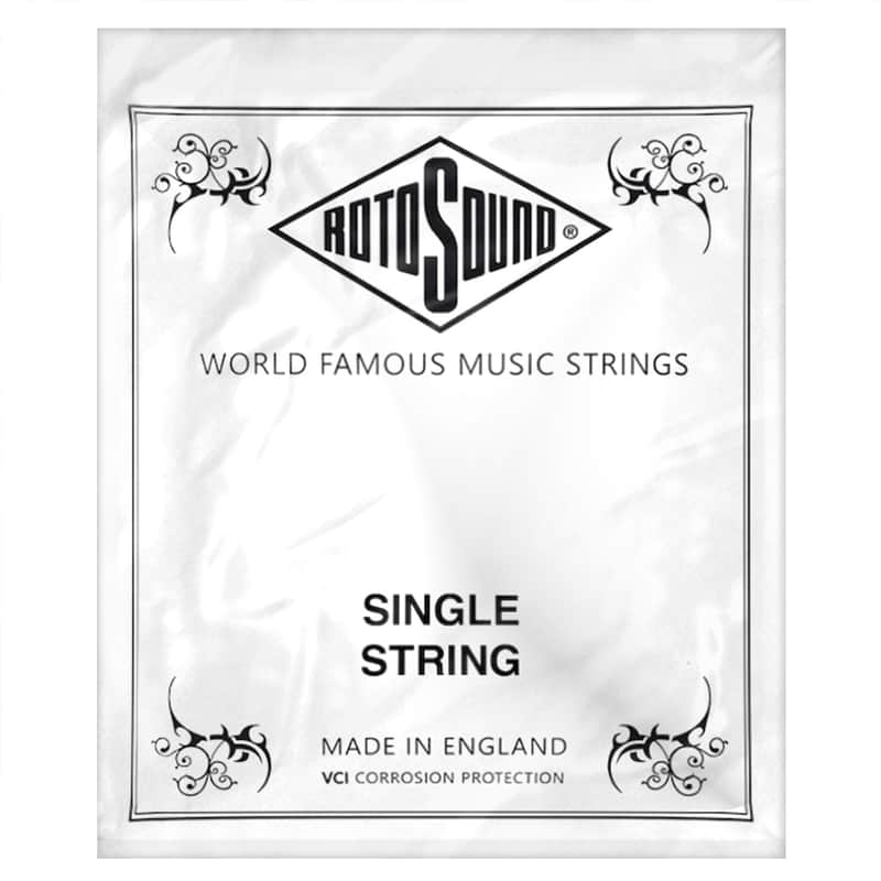 Rotosound RS804 Troubadour Plain Steel Single Mandolin String - .015 image 1