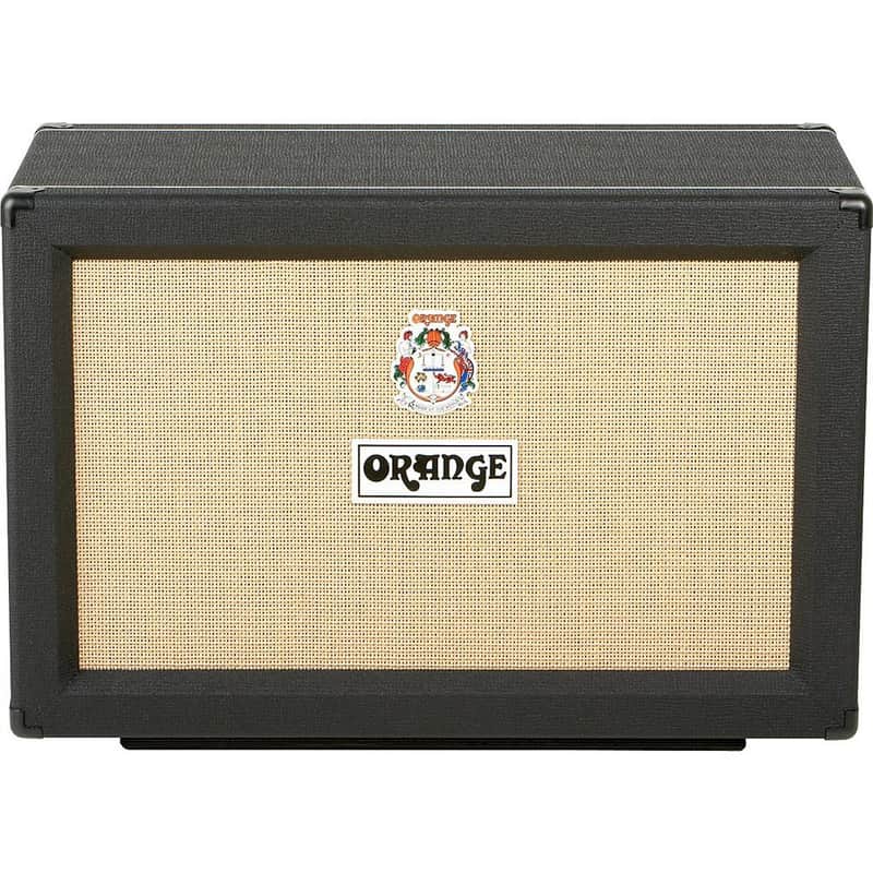 Orange 2x12 Speaker Cabinet, PPC212C Black image 1