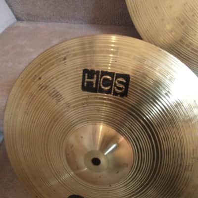 Meinl HCS cymbal set: 20 Ride, 16 crash, 14 hi hats matched set clean condition image 7