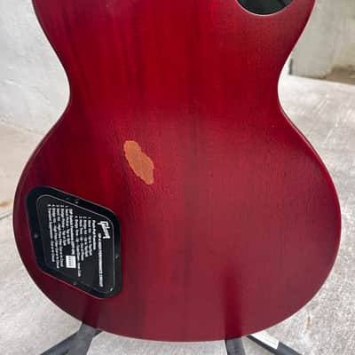 Gibson Les Paul Traditional Pro V Satin Mahogany Top 2020 - Satin Wine Red image 17