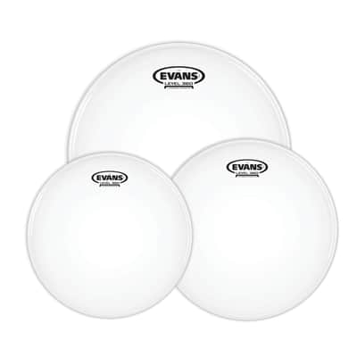 Evans G2 Coated Standard Tom Pack White