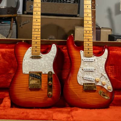 1993 Fender Custom Shop Stratocaster And Telecaster Matching Set #24 of 50 w/HSC image 1