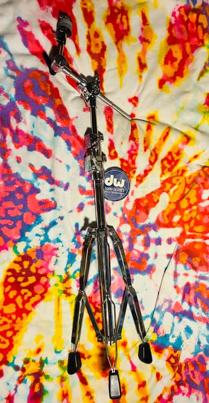 DW DWCP5700 5000 Series Heavy Duty Double-Braced Straight/Boom Cymbal Stand 2020s - Chrome image 1