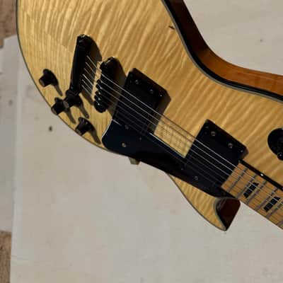 Ventura V2600 w/OHSC / Ibanez IBZ H+H "Lawsuit Les Paul" - Natural Flame Maple - 1976 image 10