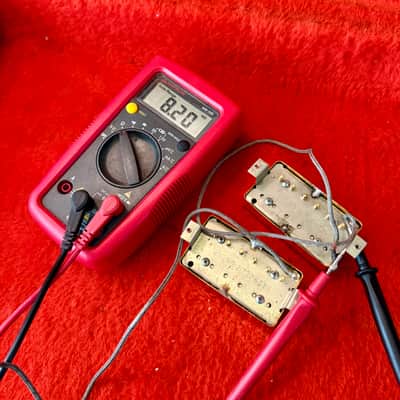 PAIR -Gibson Tim Shaw PAF Humbucker pickup 1985 - Gold original vintage USA Les paul custom SG es345 es355 ES Artist image 4