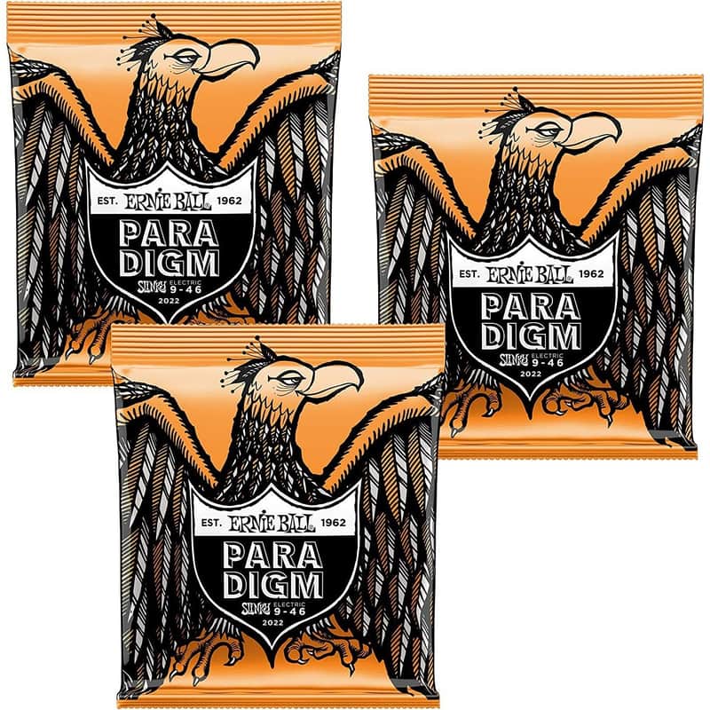 Ernie Ball Guitar Strings Hybrid Slinky 2022 Paradigm Electric Single 3 Pack image 1