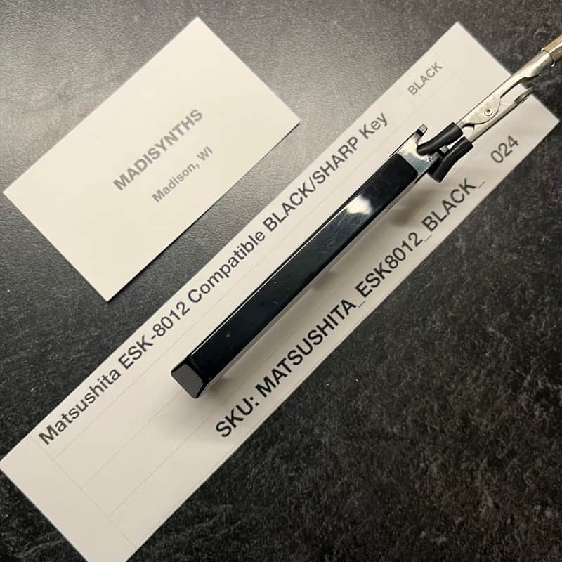 Matsushita Weighted Replacement SHARP/BLACK Key (ESK-8012 Keybeds) for E-Mu Emulator II, Kawai K1, K1 II, K4, K11, Korg DP-80, DS-8, Rhodes Chroma Polaris image 1