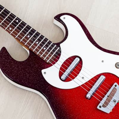 1965 Silvertone 1457 Vintage Amp-in-Case Guitar & Tube Amp Set, Danelectro USA image 7