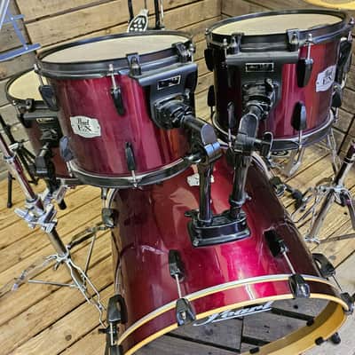 Drum Kit Pearl Export EX, Red Complete USED! RKEXT230726 image 2