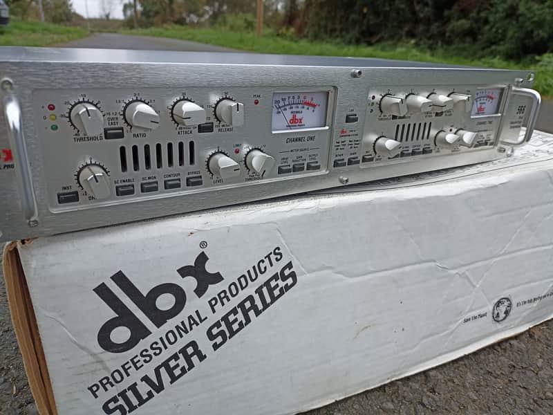 dbx 566 Dual Vacuum Tube Compressor 1990s - Silver image 1
