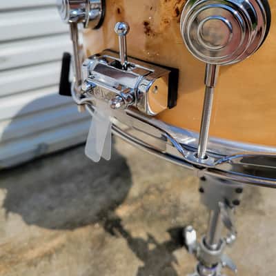 DW Collector's Series Exotic VLT 7x14 Snare Drum - Mapa Burl W/ Protection Racket Bag (C013-4) image 3