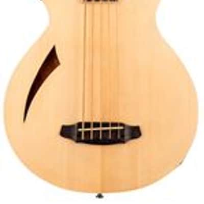 ESP LTD TL-5 Thinline 5-String Acoustic Electric Bass Guitar Natural image 1