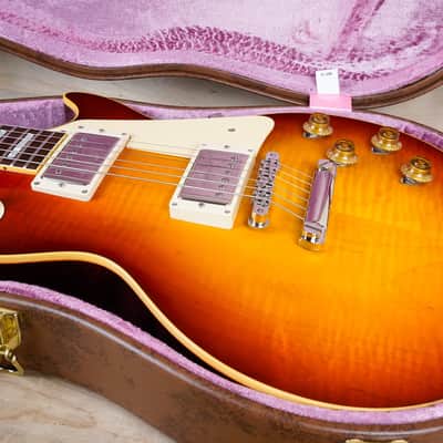Gibson Custom Shop True Historic '58 Les Paul Reissue 2017 Vintage Cherry Sunburst USA w/ OHSC, COA, Case Candy image 2