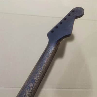 Lefty Wenge Wood Guitar Strat Style Neck, 22 Frets Fingerboard image 2