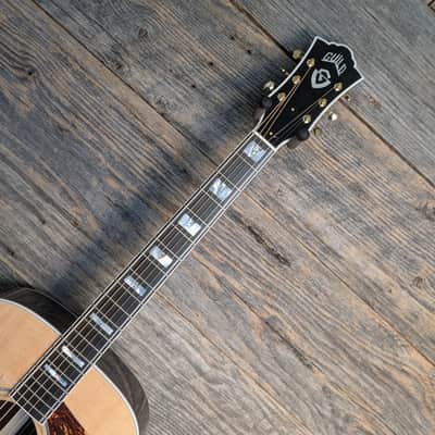 Guild USA D-55 Dreadnought Acoustic Guitar - Natural image 6
