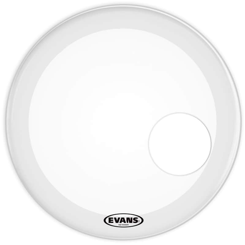 *Evans 20" EQ3 Coated White Batter/Resonant Bass Drum Head USA BD20RGCW-NP* image 1