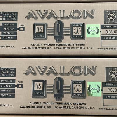 Avalon VT-737sp Gold Channel PAIR (Black Friday Offer!) image 1